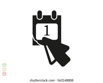 Calendar icon, vector illustration eps10