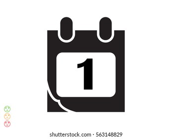 Calendar icon, vector illustration eps10