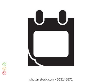 Calendar icon, vector illustration eps10