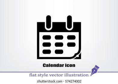 Calendar icon vector illustration eps10.