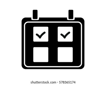 Calendar icon, vector illustration eps10