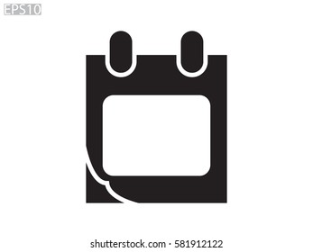 Calendar icon, vector illustration eps10