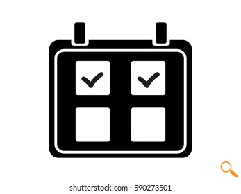 Calendar icon, vector illustration eps10