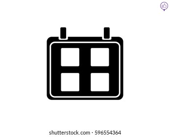 Calendar icon, vector illustration eps10
