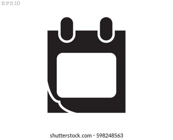 Calendar icon, vector illustration eps10
