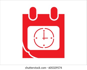 Calendar icon, vector illustration eps10