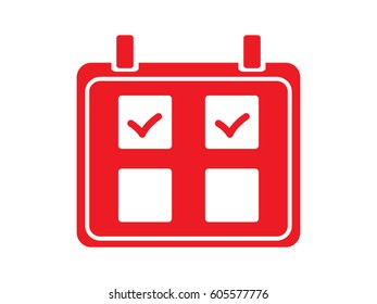 Calendar icon, vector illustration eps10