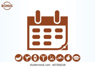 Calendar icon vector illustration eps10.