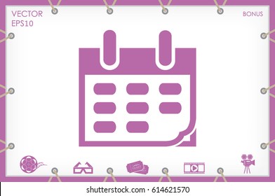 Calendar icon vector illustration eps10.