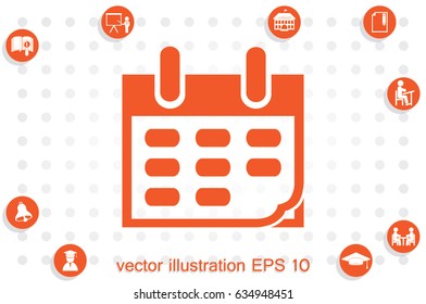 Calendar icon vector illustration eps10.