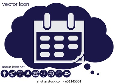 Calendar icon vector illustration eps10.