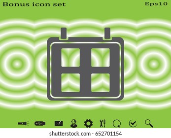 Calendar icon, vector illustration eps10