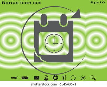 Calendar icon, vector illustration eps10