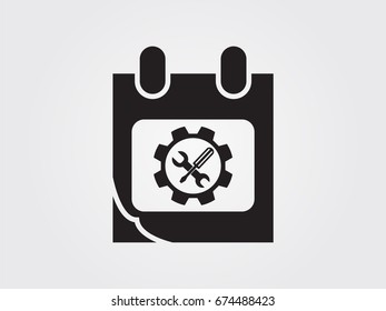 Calendar icon, vector illustration eps10
