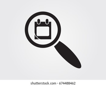 Calendar icon, vector illustration eps10
