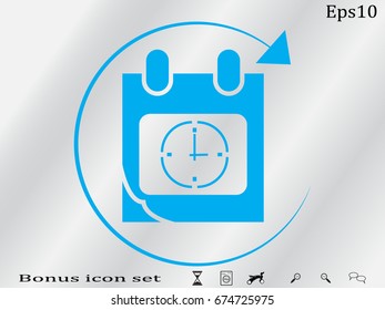 Calendar icon, vector illustration eps10