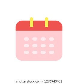 Calendar Icon Vector Illustration in Flat Style for Any Purpose