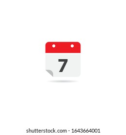 Calendar icon vector illustration flat design