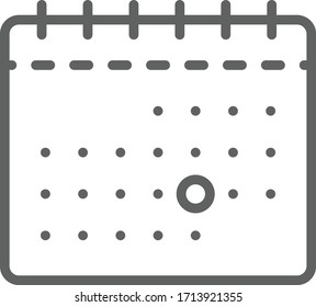 calendar icon vector illustration flat