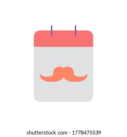 estilo plano de ilustración vectorial de icono de calendario. conjunto de iconos del día del padre.