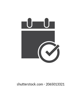 Icono de calendario ilustración de pantalla plana