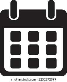 calendar icon vector illustration.  flat design best style vector icon for apps, websites, and logo templates, vector calendar time schedule icon illustration isolated on White background.