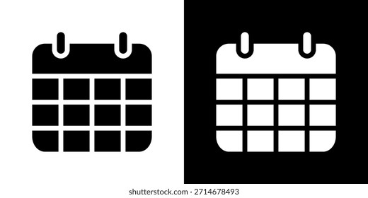 Ilustración vectorial de icono de calendario. Diseño De Estilo Plano Creado Para Una Flexibilidad Creativa En Versiones Claras Y Oscuras.