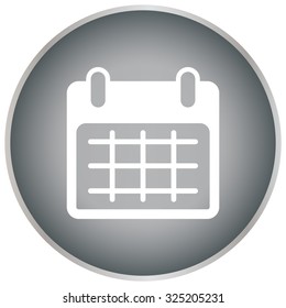 Calendar icon, vector illustration. Flat design style