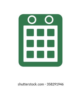 Calendar icon, vector illustration. Flat design  