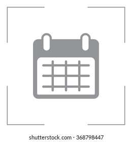 Calendar icon, vector illustration. Flat design style
