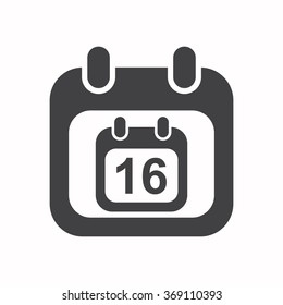 calendar icon, vector illustration. Flat design style