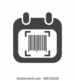 calendar icon, vector illustration. Flat design style
