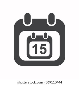 calendar icon, vector illustration. Flat design style
