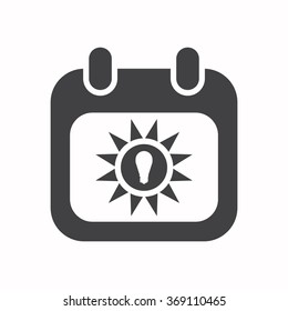 calendar icon, vector illustration. Flat design style