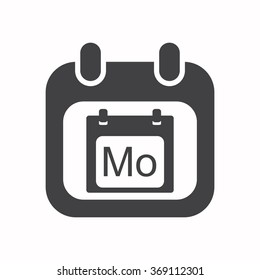 calendar icon, vector illustration. Flat design style