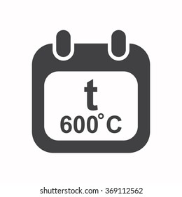 calendar icon, vector illustration. Flat design style