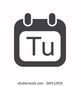 calendar icon, vector illustration. Flat design style