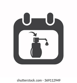 calendar icon, vector illustration. Flat design style