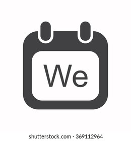 calendar icon, vector illustration. Flat design style