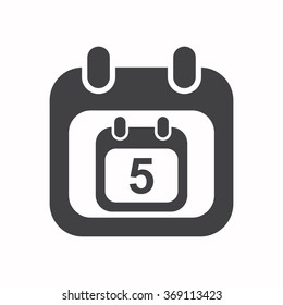 calendar icon, vector illustration. Flat design style