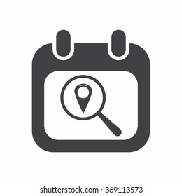 calendar icon, vector illustration. Flat design style