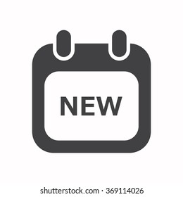 calendar icon, vector illustration. Flat design style