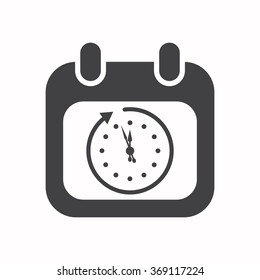 calendar icon, vector illustration. Flat design style