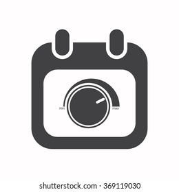 calendar icon, vector illustration. Flat design style