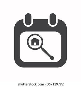 calendar icon, vector illustration. Flat design style
