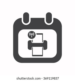 calendar icon, vector illustration. Flat design style