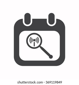 calendar icon, vector illustration. Flat design style