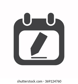 calendar icon, vector illustration. Flat design style