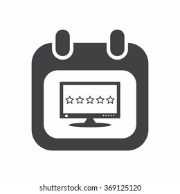 calendar icon, vector illustration. Flat design style