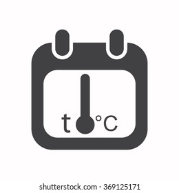 calendar icon, vector illustration. Flat design style